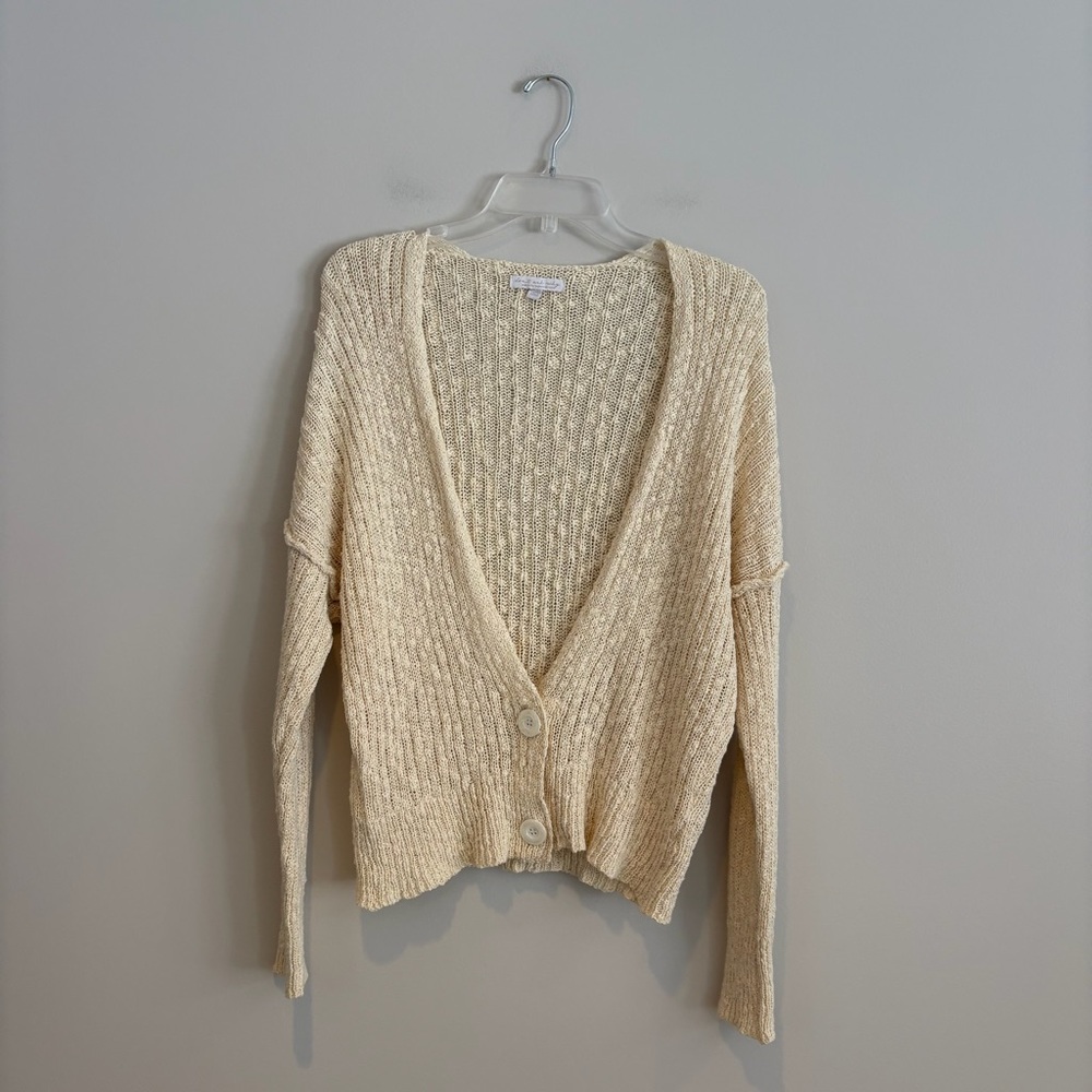 Don’t Ask Why by AEO Cottagecore Cream Knit Cardigan One Size OS - Picture 2 of 7